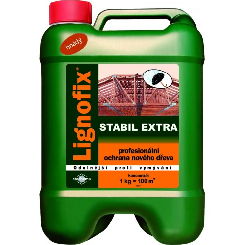 LIGNOFIX STABIL EXTRA - профилактический антисептик для древесины -  5,0 кг (коричневый, концентрат)
