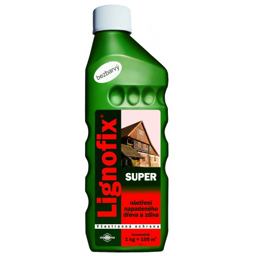 LIGNOFIX SUPER - санирующий антисептик для старой древесины - 0,9 кг, бесцветный