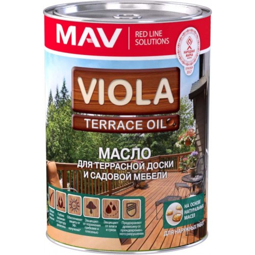 VIOLA OIL - террасное масло  (бесцветное) - 1л (0,7 кг)