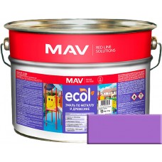 MAV ECOL ПФ-115 - эмаль по металлу и древесине, Фиолетовая - 10,0 л (11,0 кг) 