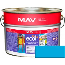 MAV ECOL ПФ-115 - эмаль по металлу и древесине, Голубая - 20,0 л (20,0 кг) 