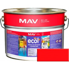 MAV ECOL ПФ-115 - эмаль по металлу и древесине, Красная - 27,0 л (25,0 кг) 