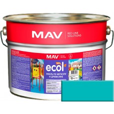 MAV ECOL ПФ-115 - эмаль по металлу и древесине, Аквамарин - 20,0 л (20,0 кг) 