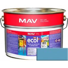 MAV ECOL ПФ-115 - эмаль по металлу и древесине, Пепельно-голубая - 20,0 л (20,0 кг) 