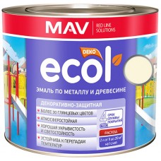 MAV ECOL ПФ-115 - эмаль по металлу и древесине, Слоновая кость - 1,0 л (0,9 кг) 