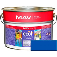 MAV ECOL ПФ-115 - эмаль по металлу и древесине, Ярко-синяя - 20,0 л (20,0 кг) 