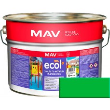 MAV ECOL ПФ-115 - эмаль по металлу и древесине, Зеленое яблоко - 20,0 л (20,0 кг) 