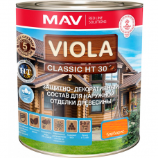 VIOLA Classic HT 30 cостав защитно-декоративный для древесины Барбарис - 1,0 л. (0,7 кг)