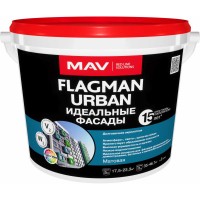 MAV FLAGMAN URBAN - акрилатная фасадная краска - 13,2 л (17,0 кг)