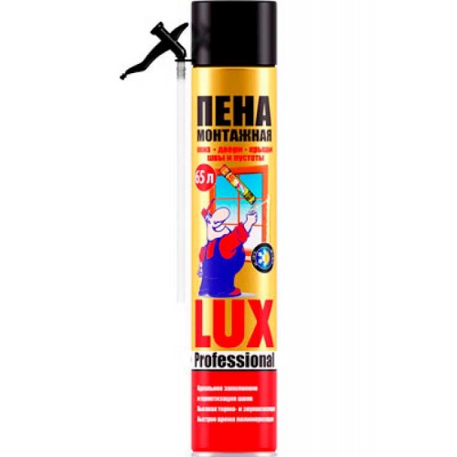 LUX PROFESSIONAL W бытовая монтажная пена - 0,84 л.