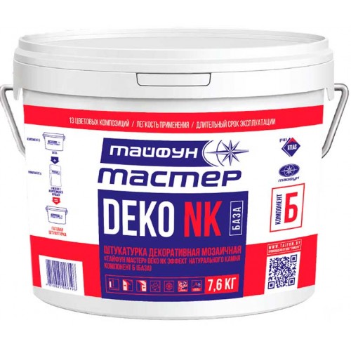 Тайфун Мастер DEKO NK декоративная мозаичная штукатурка, база - 7,6 кг