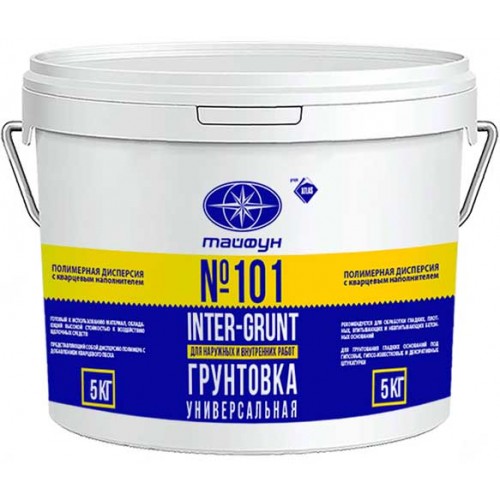 Inter Grunt Тайфун Мастер 101 адгезионная грунтовка 15,0 кг