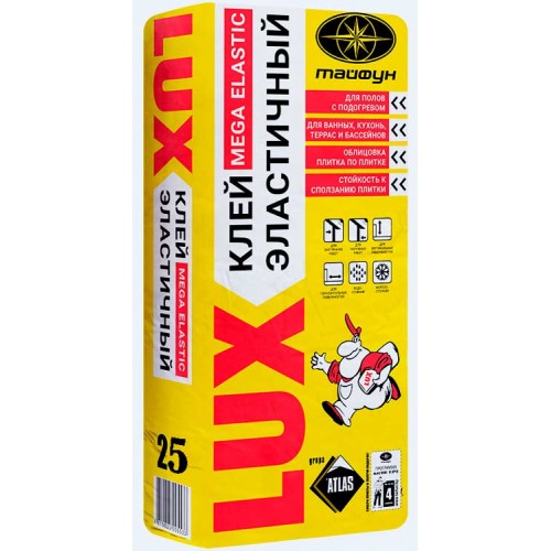 Клеевой состав повышенной эластичности LUX Тайфун - 25,0 кг