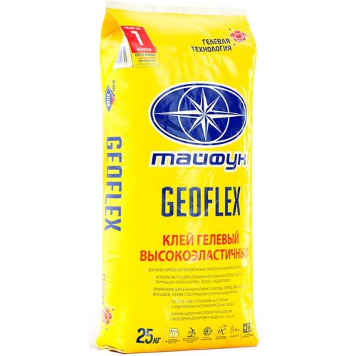 Клей гелевый высокоэластичный Geoflex Тайфун - 25,0 кг