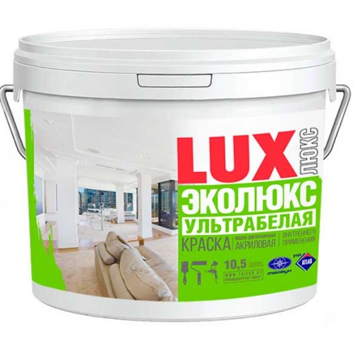 ВД-АК-22 Эко Люкс водно-дисперсионная акриловая краска - 10,5 л./15 кг.