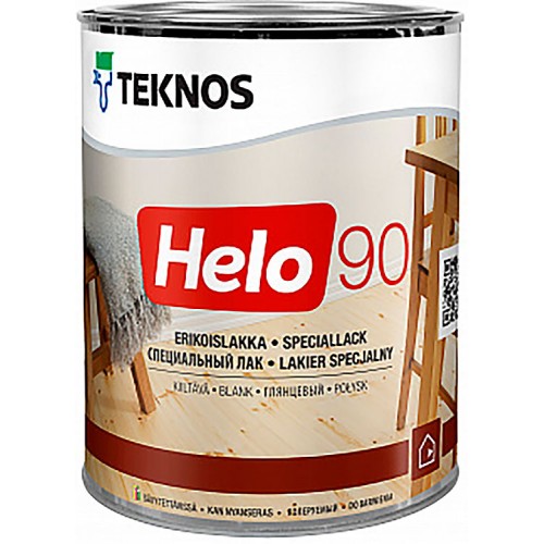 Teknos Helo 90 - уретано-алкидный лак для дерева - 0,9л (глянцевый)