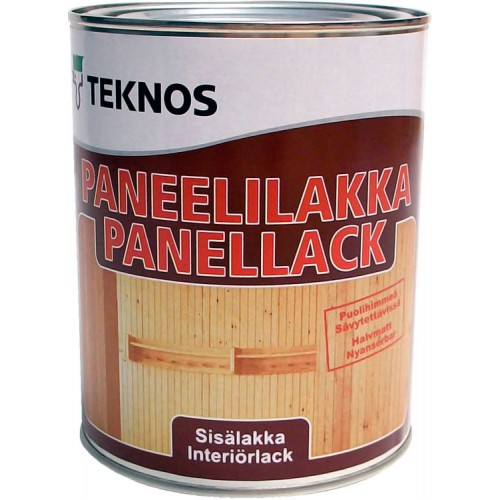 Teknos Paneelilakka - водный лак для дерева - 0,9л (полуматовый)
