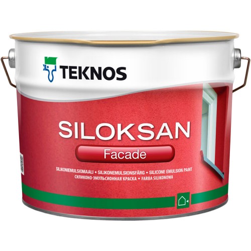 Teknos Siloksan Facade - силиконо-эмульсионная фасадная краска - 0,9л