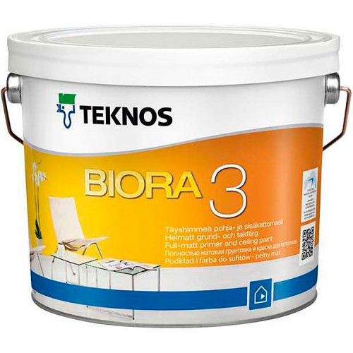 Teknos Biora 3  краска грунтовочная - 9,0л.