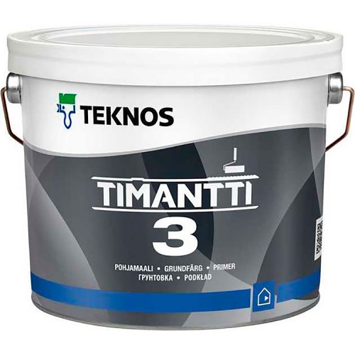 Teknos Timantti 3 - краска для стен и потолков - 0,9л.