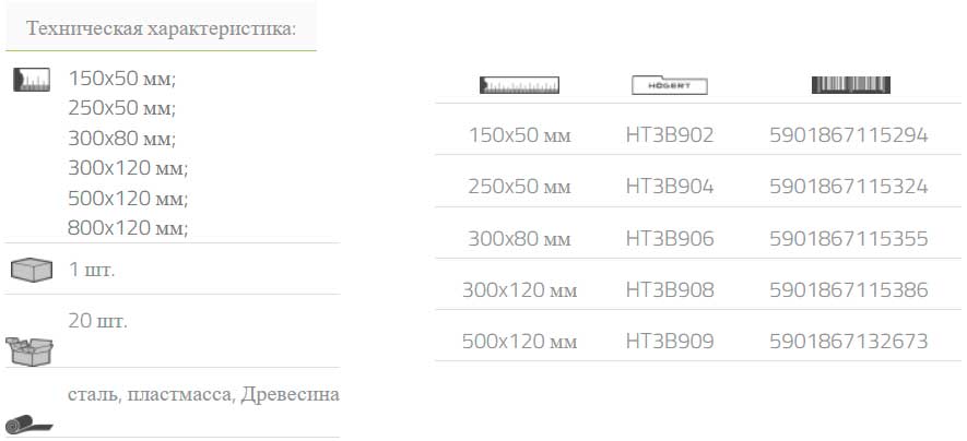 Струбцина столярная 500x120 мм Hoegert HT3B909